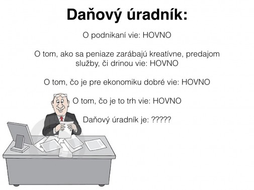 Vzorec na daňového úradníka